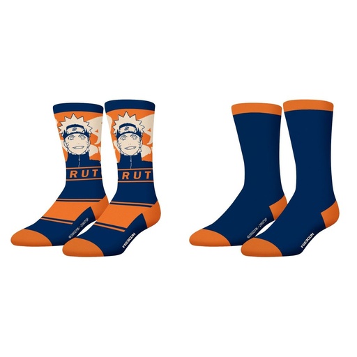 PACK 2 CALCETINES HOMBRE NARUTO NS NINJA+UNI 4 FREEGUN