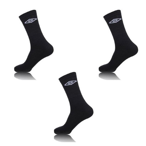 PACK 3 CALCETINES DEPORTIVOS TENX3 NEGRO UMBRO
