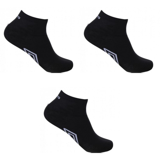 [UMG/2/TCX3/NR36] PACK 3 CALCETINES CORTOS MUJER TCX3 NEGRO UMBRO