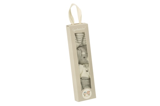 [10854-GRIS] JUEGO DE CALCETINES 4 PCS 10854 GRIS GAMBERRITOS