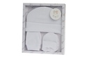 JUEGO INFANTIL 3 PCS 8837 BLANCO GAMBERRITOS