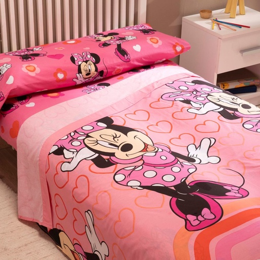 JUEGO DE SABANAS TELA LICENCIA MINNIE