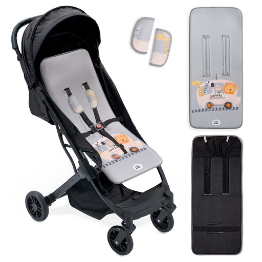 [0C070] COLCHONETA SAFARI TOURS GRIS INTERBABY
