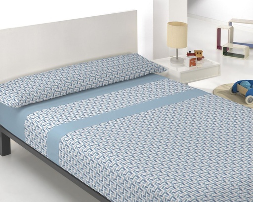 JUEGO DE SABANAS MICRO DOMI AZUL INNOVA HOME