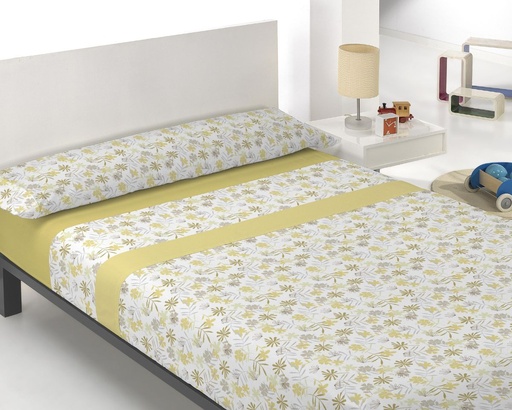 JUEGO DE SABANAS MICRO GAELA AMARILLO INNOVA HOME