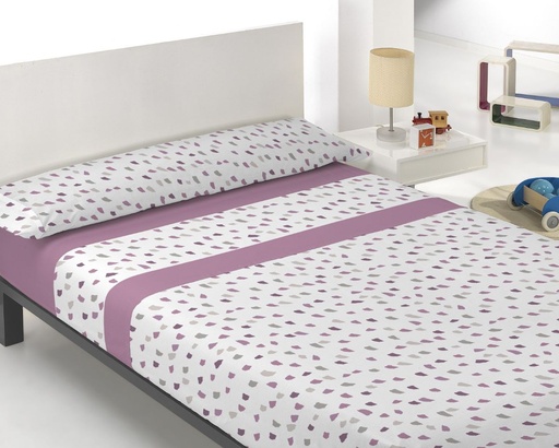 JUEGO DE SABANAS MICRO SARIM LILA INNOVA HOME