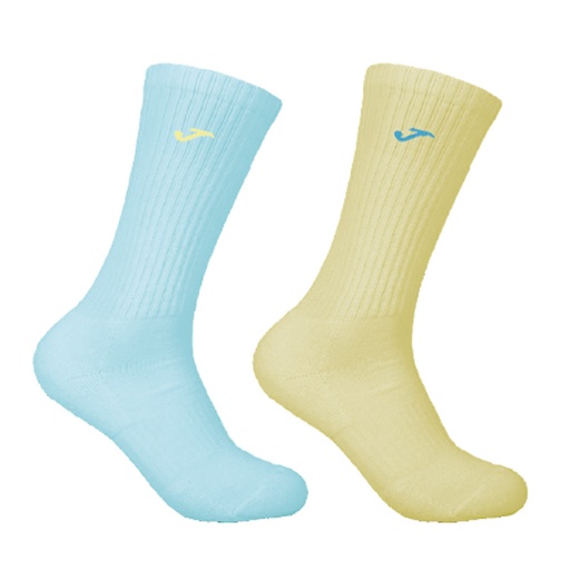 CALCETIN MUJER PACK 2 JS1784 AZUL/AMARILLO JOMA