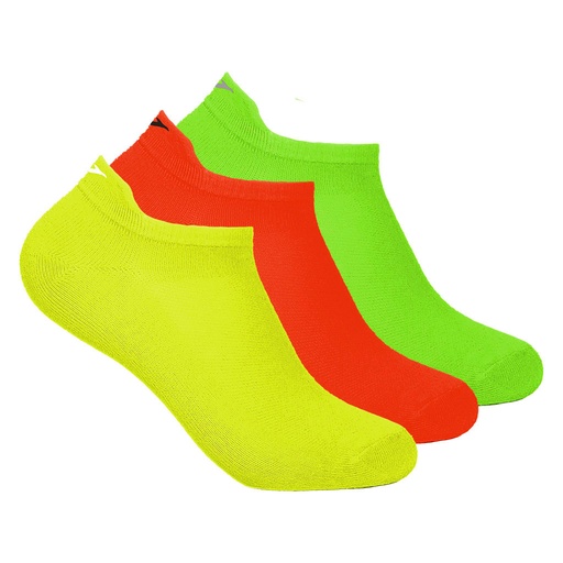 CALCETIN INVISIBLE UNISEX TALÓN ALTO PACK 3 JS201816I SURTIDO FLÚOR JOMA