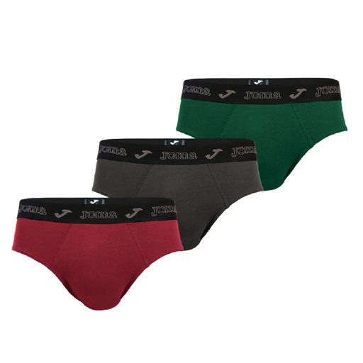 SLIP HOMBRE PACK 3 JS3626S GRA/GRI/VE JOMA