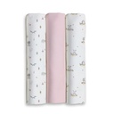 PACK 3 GASAS 80X80 FOREST JUNGLA ROSA INTERBABY