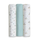 PACK 3 GASAS 80X80 FOREST JUNGLA VERDE INTERBABY