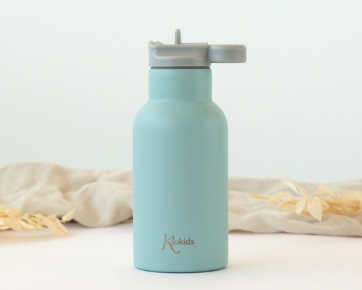 [5087] BOTELLA DE ACERO INOXIDABLE 350ML 5087 SALVIA KIOKIDS