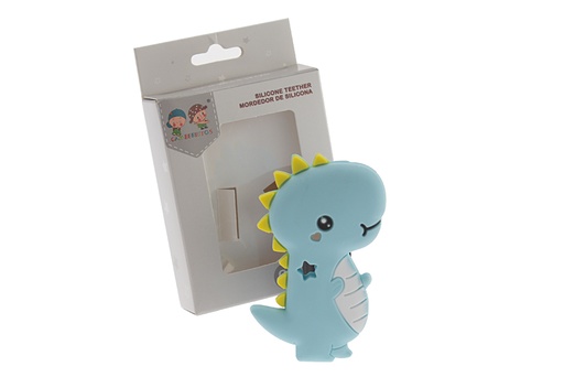 [10978AZUL] MORDEDOR SILICONA DINO 10978 AZUL GAMBERRITOS