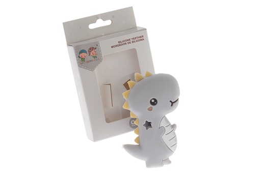 [10978GRIS] MORDEDOR SILICONA DINO 10978 GRIS GAMBERRITOS