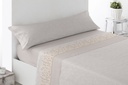 JUEGO DE SABANAS TELA RODA BEIGE MIRACLE