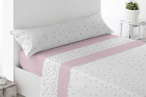 JUEGO DE SABANAS TELA LANUZA ROSA MIRACLE