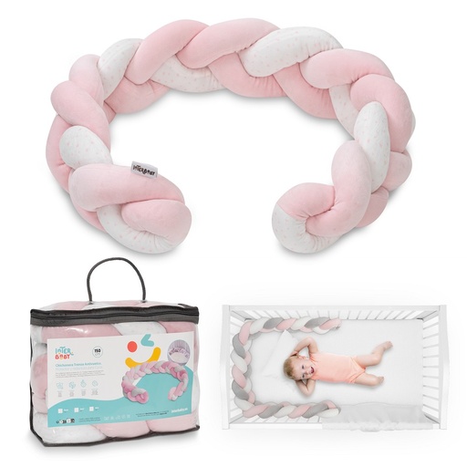 [CHI008-12] CHICHONERA CUERDA TRENZADA UNIVERSO BLANCO-ROSA INTERBABY