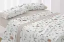 JUEGO DE SABANAS TELA 537 ARENA BURRITO BLANCO