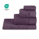 JUEGO DE TOALLAS 3 PZAS BERENJENA 