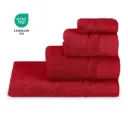 JUEGO DE TOALLAS 3 PZAS ROJO