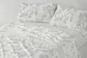 JUEGO SABANAS CORALINA 998 SALVIA BURRITO BLANCO