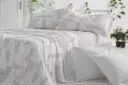 JUEGO DE SABANAS TELA 142 GRIS BURRITO BLANCO