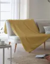 MANTA PLAID DARIEL 150X200CM MOSTAZA ANTILO