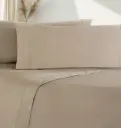 JUEGO SÁBANAS 100% ALGODÓN SATÉN PEINADO 300 HILOS TAUPE VIDAL HOME