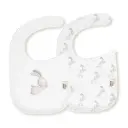 PACK 2 BABEROS 344 20X30 CONEJITO ESTRELLA BCO/AZUL INTERBABY