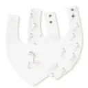 PACK 2 BABEROS BANDANA 343 20X30 CONEJITO ESTRELLA BCO/AZUL INTERBABY