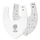 PACK 2 BABEROS BANDANA 339 20X30 FOX BCO/GRIS INTERBABY
