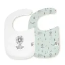 PACK 2 BABEROS BANDANA 339 20X30 FOX BCO/VERDE INTERBABY