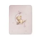 MANTA RACHEL ESTAMPADA OSO LUNA ESTRELLAS 110X140 ROSA INTERBABY