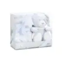 SET PELUCHE CROCHET OSO+MANTA ESTRELLA AZUL INTERBABY