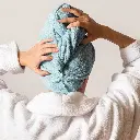 TURBANTE SECAPELO MICROFIBRA AGUA MARINA EDEN 