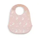 BABERO SILICONA ESTAMPADO CONEJITOS MAQUILLAJE INTERBABY