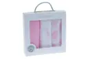 PACK 3 GASAS ESTAMPADAS 70X70 10812 ROSA GAMBERRITOS