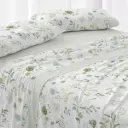 JUEGO DE SABANAS TELA 144 MENTA BURRITO BLANCO 
