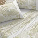 JUEGO DE SABANAS TELA 143 OCRE BURRITO BLANCO 