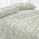 JUEGO DE SABANAS TELA 053 VERDE BURRITO BLANCO 