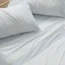 JUEGO DE SABANAS TELA 549 AZUL BURRITO BLANCO