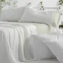 JUEGO DE SABANAS TELA 550 LAUREL BURRITO BLANCO