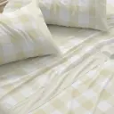 JUEGO DE SABANAS TELA 543 MOSTAZA BURRITO BLANCO
