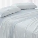 JUEGO DE SABANAS TELA 297 AZUL BURRITO BLANCO
