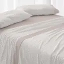 JUEGO DE SABANAS TELA 100% ALGODON 638 BEIGE BURRITO BLANCO
