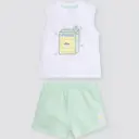 CONJUNTO BEBÉ SIN MANGAS 25630 YSABEL MORA 