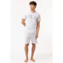PIJAMA HOMBRE MANGA CORTA FPS1191 GRIS CLARO FILA