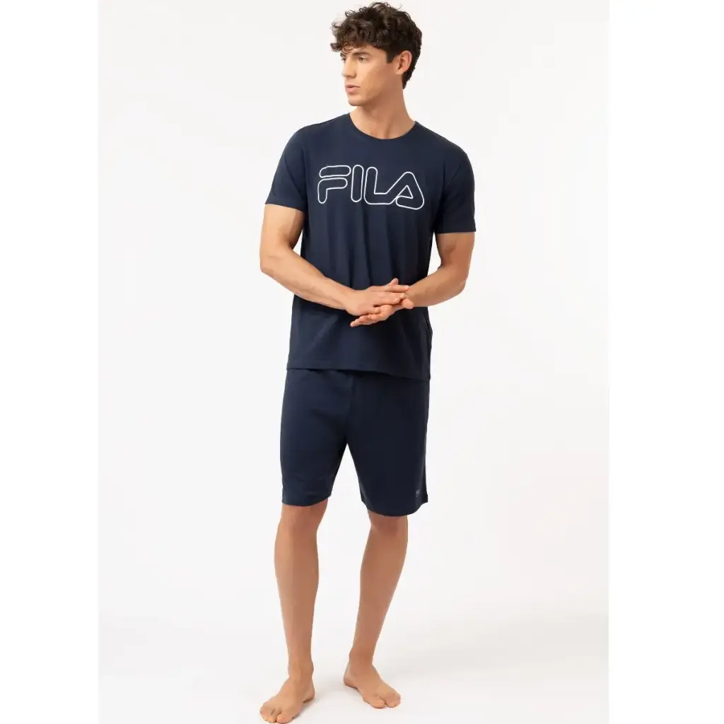 PIJAMA HOMBRE MANGA CORTA FPS1191 MARINO FILA