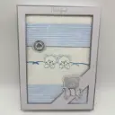 TRIPTICO CUNA TELA JC1800 TWINS AZUL MARTIFANEL
