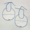 PACK 2 BABEROS PARA BORDAR BAB 05 QB01/2 BLANCO-AZUL MARTIFANEL